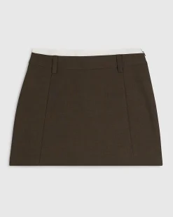 Brown Hybrid Tailored Skort