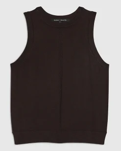 Brown Knitted Vest Top