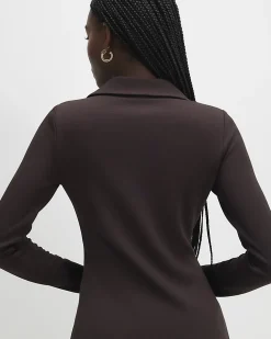 Brown Long Sleeve Premium Button Up Shirt