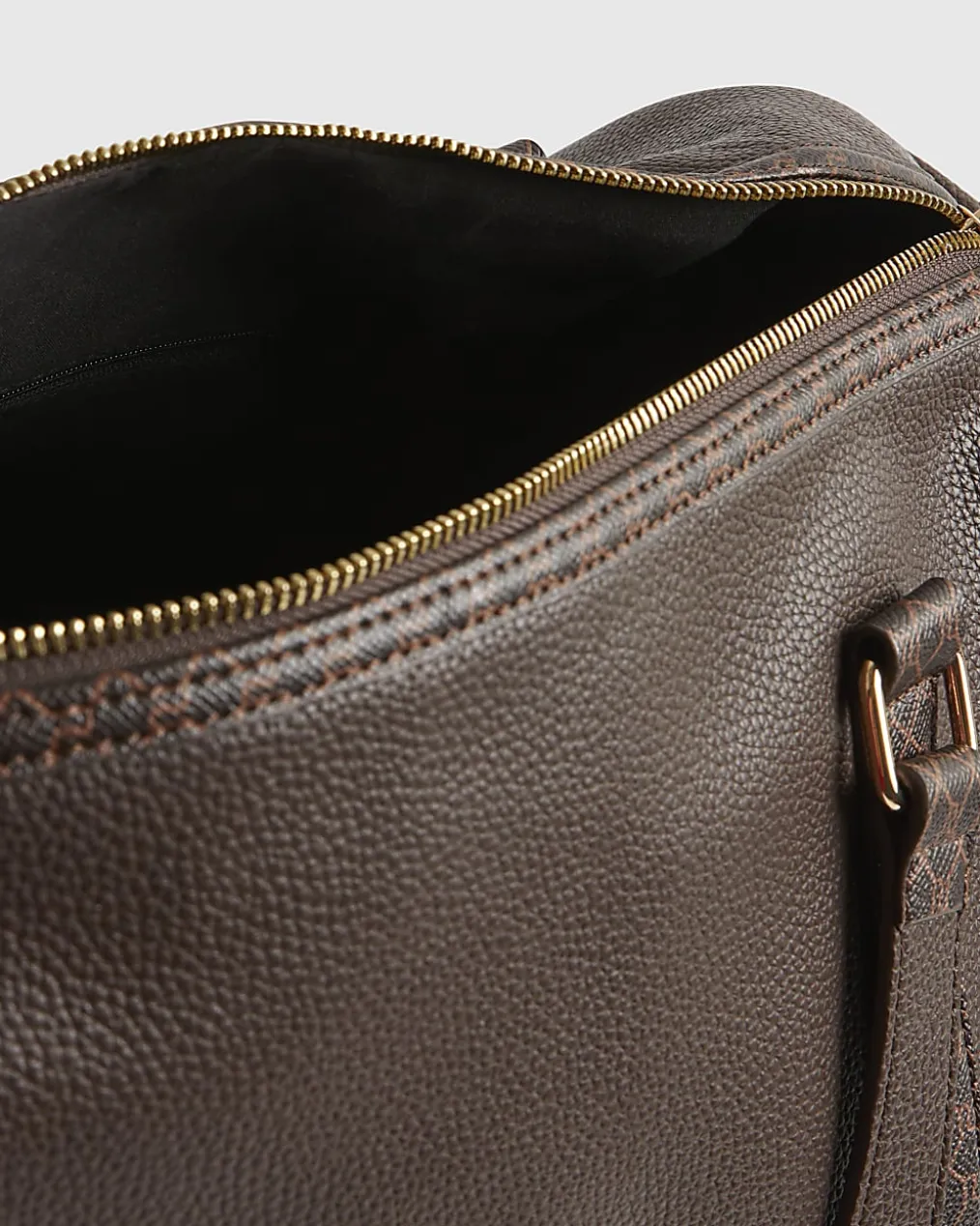 Brown Monogram Trim Holdall Travel Bag