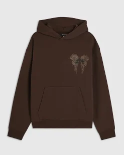 Brown Oversized Fit Kagoshima Dragon Hoodie