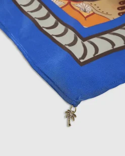 Brown Palm Print Scarf