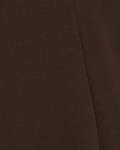 Brown Ponte Wide Leg Trousers