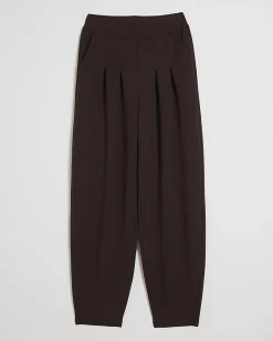 Brown Premium Pleat Front Trousers
