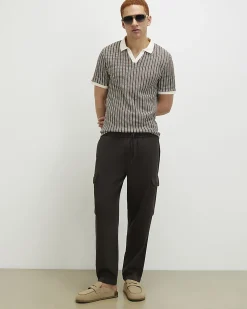 Brown Regular Fit Cargo Trousers