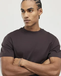 Brown Regular Fit Cotton Midweight T-Shirt
