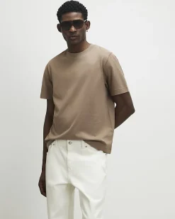 Brown Regular Fit Midweight T-Shirt