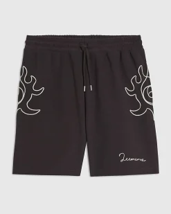 Brown Regular Fit Roping Shorts