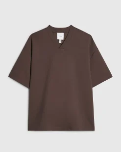 Brown RI Studio Cotton Blend Boxy T-Shirt