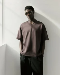 Brown RI Studio Cotton Blend Boxy T-Shirt