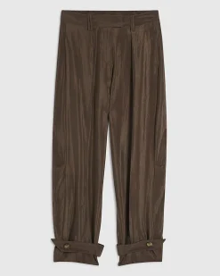 Brown RI Studio Drapey Barrel Trousers