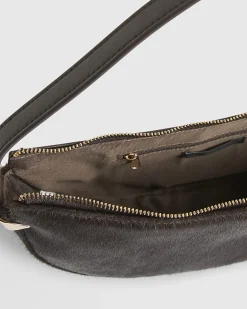 Brown RI Studio Leather Shell Shoulder Bag