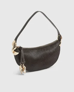 Brown RI Studio Leather Shell Shoulder Bag