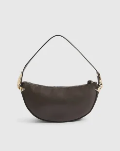 Brown RI Studio Leather Shell Shoulder Bag