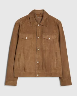 Brown RI Studio Suede Western Jacket