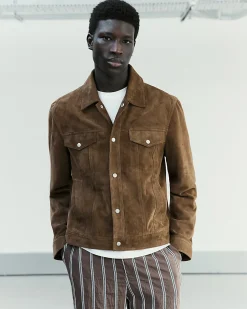 Brown RI Studio Suede Western Jacket