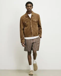 Brown RI Studio Suede Western Jacket