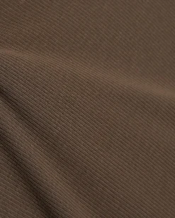 Brown Semi Sheer Short Sleeve Top