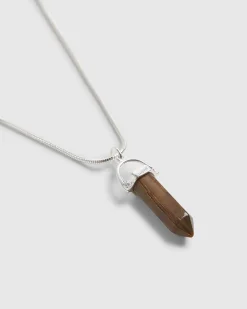 Brown Shard Pendant Necklace