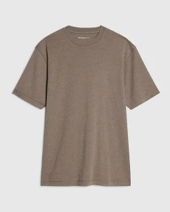 Brown Slim Fit Cotton Lightweight T-Shirt