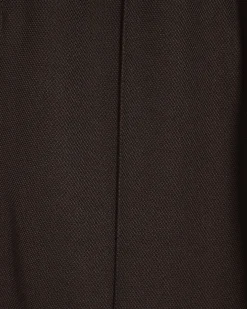 Brown Slim Fit Pique Pintuck Joggers