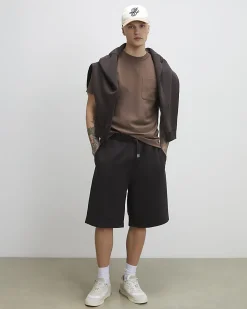 Brown Slim Fit Sanctuaire Pocket T-Shirt