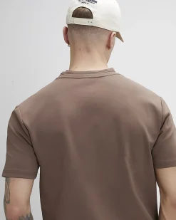 Brown Slim Fit Sanctuaire Pocket T-Shirt