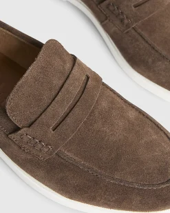 Brown Suede Loafers