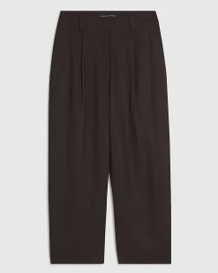 Brown Tailored Culottes