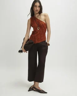 Brown Tailored Culottes