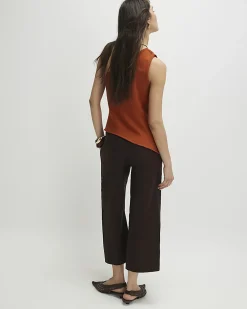 Brown Tailored Culottes