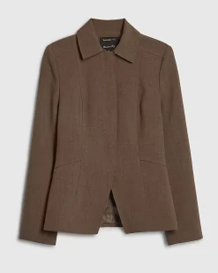 Brown Tailored Shacket
