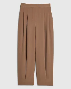 Brown Tapered Trousers