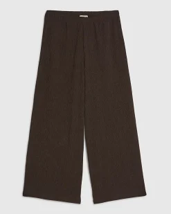 Brown Textured Culottes