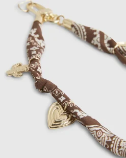 Brown Western Charm Phone Chain