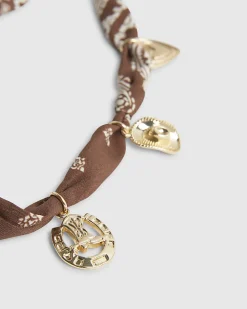 Brown Western Charm Phone Chain