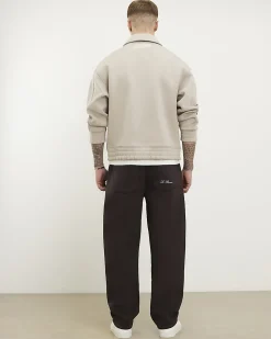 Brown Wide Leg Premium Joggers