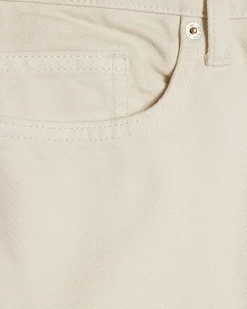 Cream Barrel Leg Jeans