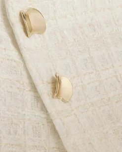 Cream Boucle Wrap Skort
