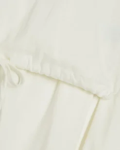 Cream Bubble Hem Jersey Loungewear Set