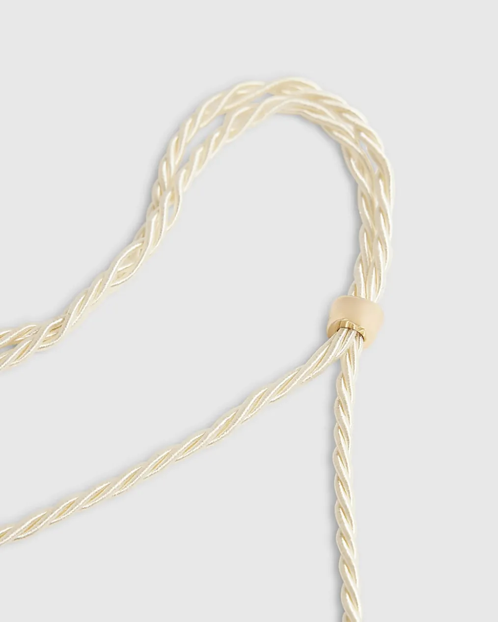 Cream Cord Ammonite Shell Necklace
