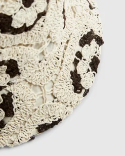 Cream Crochet Bucket Hat