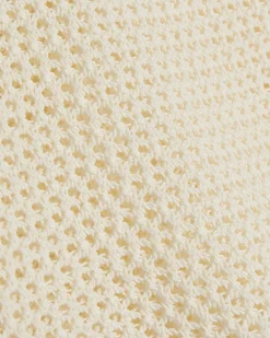 Cream Crochet Knit Short