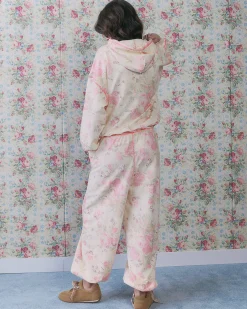 Cream Floral Joggers