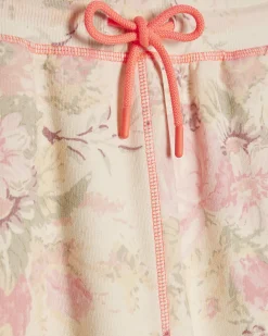 Cream Floral Joggers