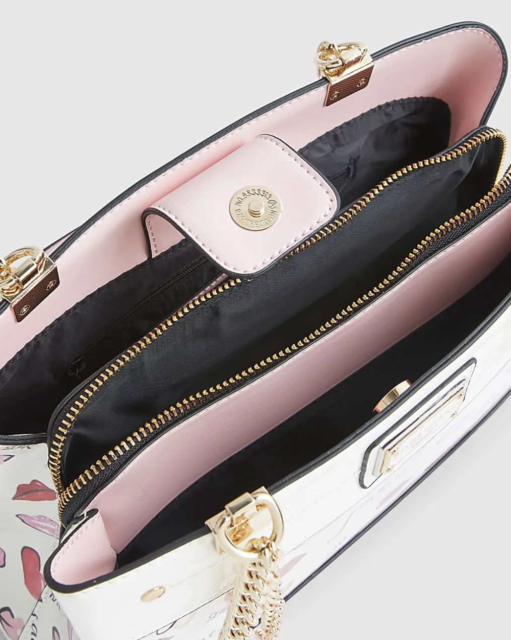 Cream J'adore Chain Handle Shoulder Bag