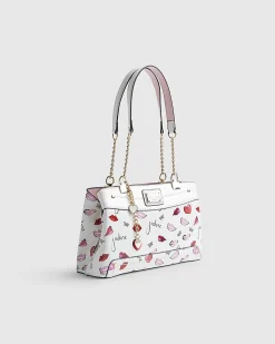 Cream J'adore Chain Handle Shoulder Bag