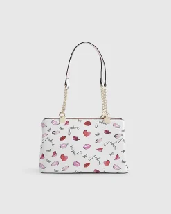 Cream J'adore Chain Handle Shoulder Bag