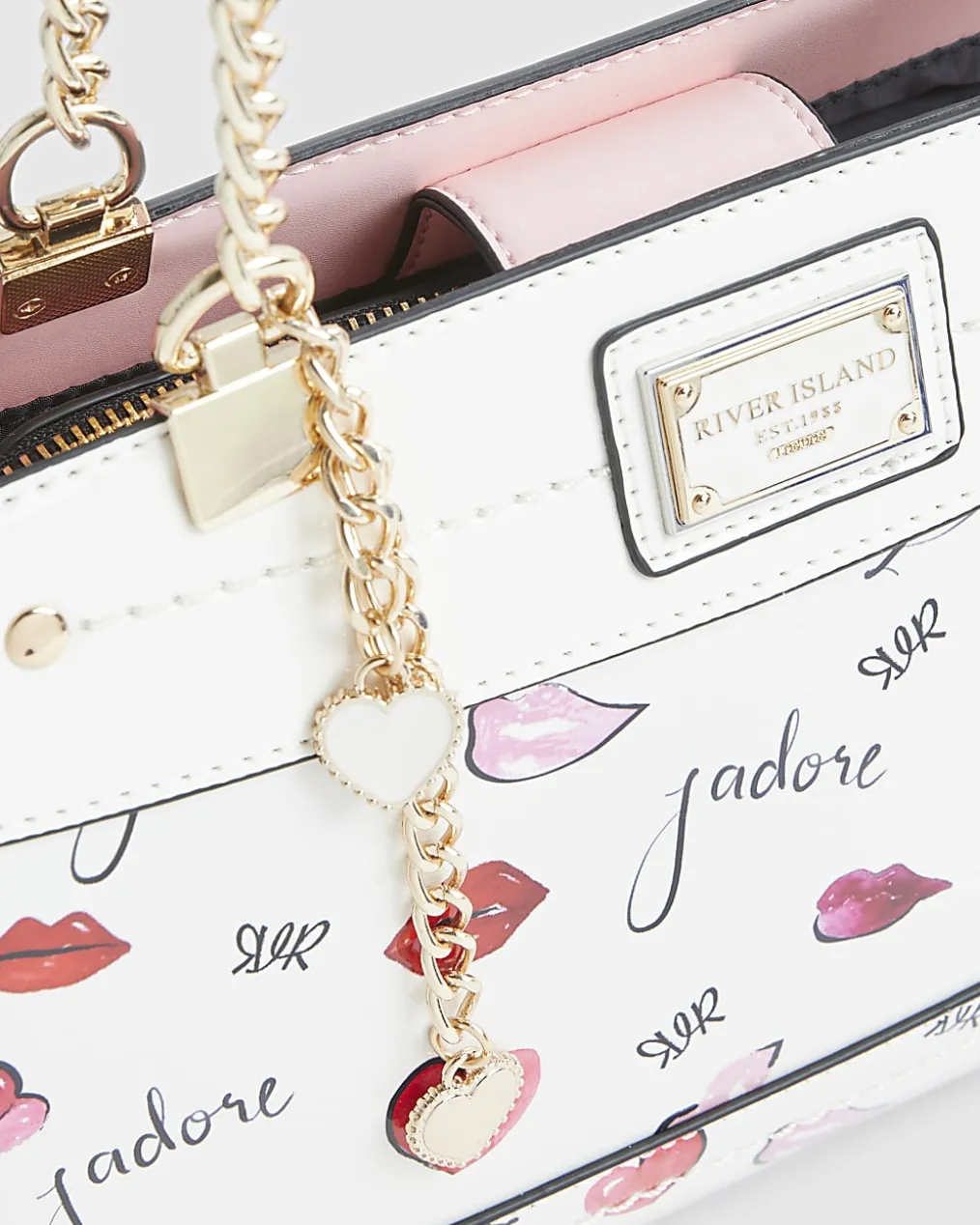Cream J'adore Chain Handle Shoulder Bag