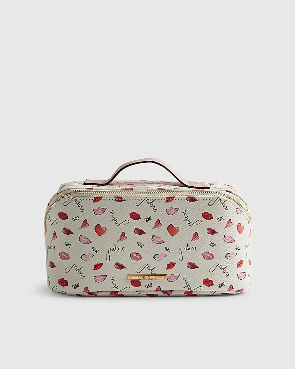 Cream J'adore Makeup Bag